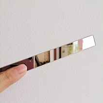 룸미러블랙박스 실시간 차량용 블랙박스 3m 스테인레스 스틸 플랫 금속 장식 스트립 천장, 은, 폭 3cm