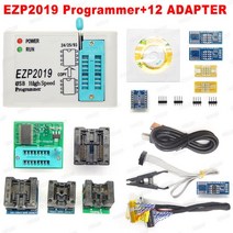 공장 가격 최신 버전 ezp2019 고속 usb spi 프로그래머 support24 25 93 eeprom 25 플래시 BIOS 칩 + 5 소켓 ezp2023+, 12개의 어댑터