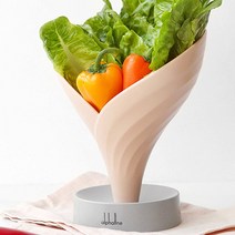 국산 채소접시 야채그릇 쌈채소그릇 과일볼 (물빠짐 가능), (블루)