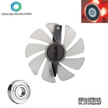 95mm CF1015H12D DC12V 쿨러 팬 교체 사파이어 니트로 RX480 8G RX 470 4G GDDR5 RX570 / D5 RX580 OC, Red LED