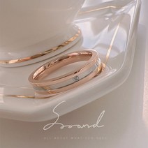 [ 수앤디 배송비 무료 ] 써지컬 4mm 심플한 커플 밴드링 ( 믹스 )