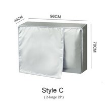 셀프 청소 세척 에어컨 실외기 커버 야외 장치 메인 머신 방수 먼지 방지 눈 가방 프로텍터 4 사이즈, 96X40X70CM
