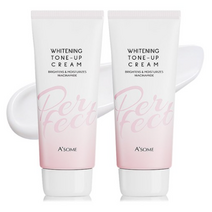 ASOME 에이썸 퍼펙트 화이트닝 톤업 크림 100ml 2개, 4개