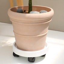아침향기 토분 수지 플라스틱 더블링바소 대형화분, 베이지