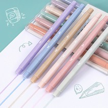 형광펜세트 양방향볼펜 형광펜 6P 사인펜 싸인펜 문구 다꾸 6컬러 속건성잉크 다이어리 볼펜 판촉, 소금세트(WD-500)