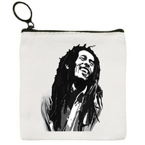 드로잉 일러스트 케이스 보관 Bob Marley 레게 음악 힙합 만화 동전 지갑 여성 미니 캔버스 아트 귀여운, 06 I