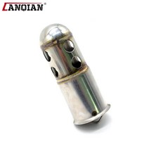 1 PCS 바이크 오토바이 배기 db 킬러 머플러 조정 가능한 소음기 스즈키 산적 650S SV650/S 가와사키 VERSYS 650 용, [01] Silver