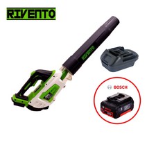리벤토 18V 충전 대포송풍기 몸체 + 보쉬 배터리 젠더 제설 낙엽청소 세차, 1개