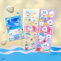 BT21 홀로그램스티커 다이어리스티커 다꾸스티커 슈키 알제이 BT21 미니니, 망