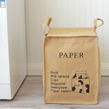 [온누리기획] 면마 분리수거함PAPER 종이분리수거함 이동식분리수거함 분리수거바구니 분리수거가방 재활용분, 단품