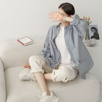 퍼니걸스 5459 데일리 박시핏 셔츠 남방 여성의류