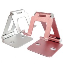 올케이 알루미늄 핸드폰거치대 핸드폰 스마트폰 플립 거치대 /로즈골드/실버, 실버