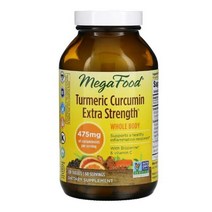 메가푸드 튜메릭 커큐민 엑스트라 스트렝스 237.5mg 120정 Curcuma longa Turmeric 커큐마롱가 Non-GMO BioPerine 바이오페린 Curcumin