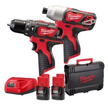 밀워키 M12 BPP2B-302X 충전 임팩/해머드릴 콤보세트