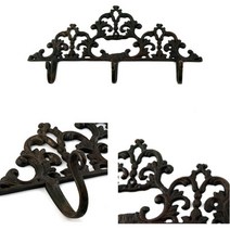 감성디자인 황동주물 3구 벽옷걸이 모던옷걸이 헹거, 1개