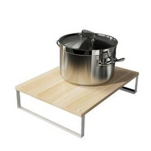 홈쇼핑 인덕션 받침대 프레임 거치대 스탠드 주방 선반 전자레인지 전기레인지 받침 가스레인, 01 연호도+블랙가게