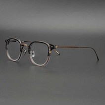 하우스브랜드 초경량 금속테 뿔테 안경 티타늄 가벼운 대학생 남녀공용 하금테 30대 40대 일본 수제