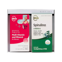 코스트코 엔플러스 여성 멀티비타민+스피루리나 세트, 1480mg x 90정 + 504mg x 270정