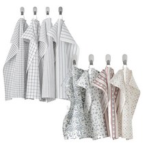 이케아 IKEA 정품 패턴 행주 4개입 면100%, 이나마리아 레드핑크