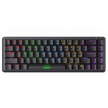 헌터 쓰리모드 RGB 블루투스 2.4G 유선87버튼 104버튼 68 기계식 건반 청축 TAPYC 플러그-오프라인, v400, 하나, 하나