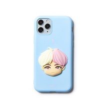BTS캐릭터 페이스 컬러젤리 휴대폰 케이스