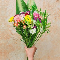 [꽃생화택배] 소소한 행복 시그니처 플러워 생화/랜덤 꽃다발_소확행 꽃다발 꽃꽂이 꽃배송, 소확행_소형플라워세트