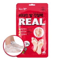 레스트업 리얼 비타민 발 각질제거팩, 1개, 5개
