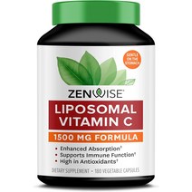 젠와이즈헬스 리포소멀 비타민 C 1000mg 베지테리안 캡슐, 180개입, 1개