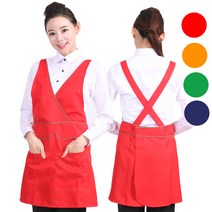 벨크로 앞치마 조끼형 큰주머니 치마 힙가리는 AE177, AE177 오렌지