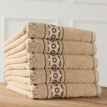 피에르가르뎅 캐슬 타월 선물세트 140g 30수 면사, 연밤, 5매입