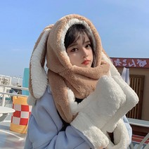 언니닷컴 토끼귀 겨울 털모자 4color