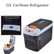 캠핑냉장고 냉온장고 차량용 미니 화물차 냉장고 22l 자동차 protable 식품 쿨러 icebox 히터 집에서 따뜻한 신선 유지 pinic 캠핑, au 플러그