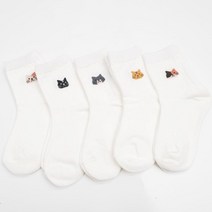 지앤 유아아동양말 s집사냥이 5족세트 남아여아 고양이