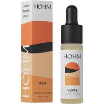잠잘오는향 숙면 아로마 에센셜오일 Hohm Verve 에센셜 오일 블렌드 가정용 디퓨저용 블랙 페퍼 베르가못 자몽 라벤 베티버 15mL, 단일수량