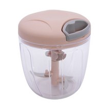 수동 다지기 500/900ml Hand Chopper Garlic Press Drawstring Vegetable Fruit Twist Shredder Portable Manual, [04] 900ml Pink