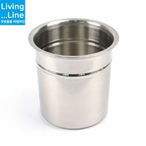 사이즈 다양한 BMP 스텐 국산 주방 양념통 소스통 뼈통 수저통 집게통 가위통 갈비탕 감자탕 뼈통 주방양념통 고추장 양념장 조미료 소분통, [LL] 낮은비엠피-KSS4호-뚜껑미포함