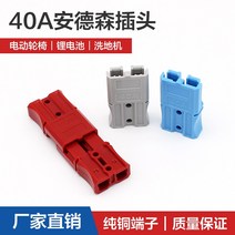 1인 윙체어 의자 앤더슨 전자 부품 40 플매트 카펫 러그 전동 휠체어 배터리 전원 충전 커넥터 지게차, [05] 40 레드 세트