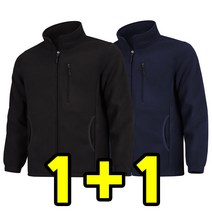 더빅히트 1+1원플러스원 남성 겨울 폴라폴리스 후리스 집업 작업복 점퍼 빅사이즈