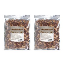 대추 슬라이드 칩 건대추 영양과자 건강과자 1kg 2팩, 단품, 단품