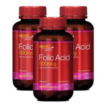 마이크로제닉스 엽산 500mcg 120 캡슐 X 3개, 1세트