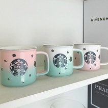 스타벅스 그라데이션 도자기 머그 컵 355ml (3color), 투톤 그라데이션