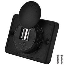 카라반 PD 타입 C USB 포트 자동차 고속 충전기 소켓 전원 콘센트 패널 마운트 자동차 보트 캐러밴용 방수 휴대폰 충전기 캠핑용품, China, D USB 3.1A, 04 D USB 3.1A