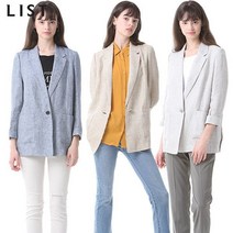 리스트 [리스트] 베키 베이직 싱글 린넨 재킷 416069