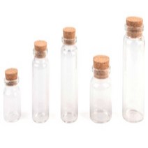 코르크 뚜껑 시약병 스타일 유리병 유리 케이스 소품 보관 40mm 70mm 80mm 50mm 90mm 사이즈선택 5개입, 37x40mm 5개단위