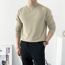 데일트 남자 스판 캐시미어 반폴라 니트 13컬러