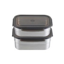 데이락 스텐 밀폐용기, 850ml+1080ml, 1개