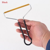 휴대용 린트 리무버 애완 동물 헤어 리무버 브러시 수동 린트 롤러 소파 의류 청소 린트 브러시 퍼즈 패브릭 면도기 브러시 도구, [02] Black Handle