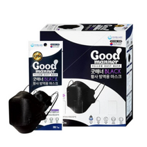 굿매너 황사마스크 대형 KF94 블랙, 50개입, 2개