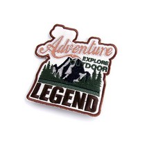 [D49] Adventure 브라운 - 패션패치/와펜제작