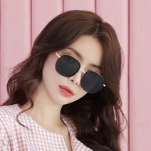 멜라크메 남자 여자 뿔테 사각 라운드 선글라스